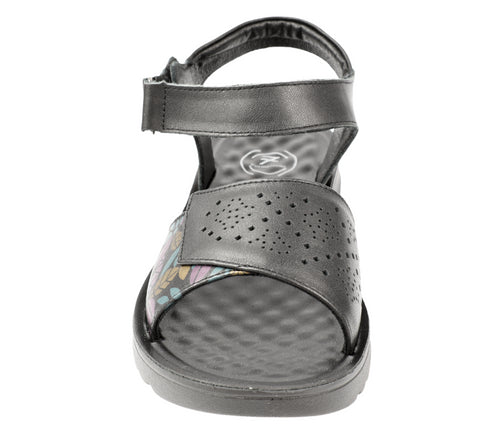 Sandale casual, dama, FORMAZIONE, 27-10 negru, piele naturala